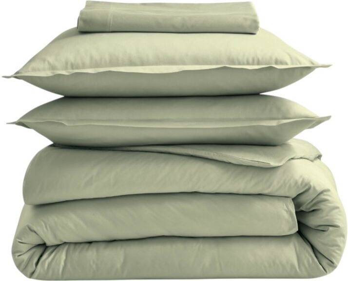Drap plat percale Tradilinge SAUGE (Couleur : Sauge)