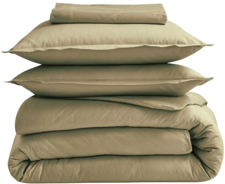 Drap plat 100% coton Tradilinge ARGILE (Couleur : Argile)