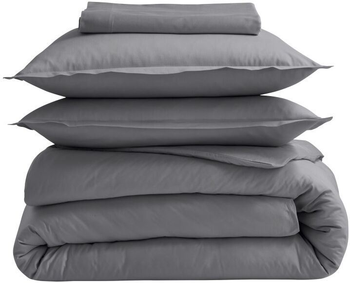 Drap plat satin Tradilinge GRAPHITE (Couleur : Graphite)