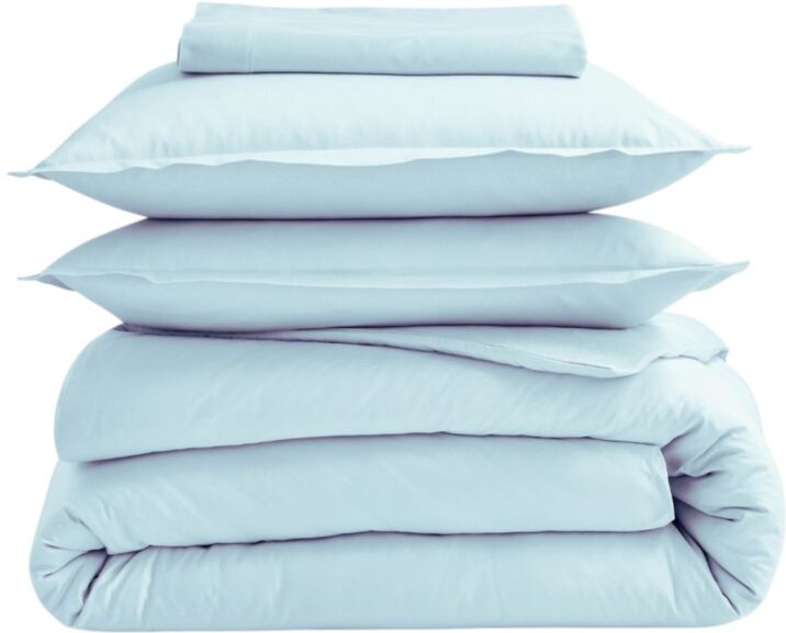 Drap plat 100% coton Tradilinge CELESTE (Couleur : Céleste)