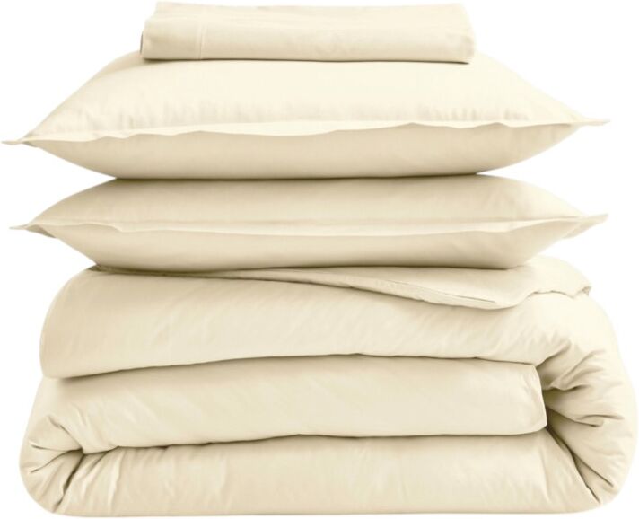 Drap plat 100% coton Tradilinge ECRU LAVE (Couleur : Ecru lavé)