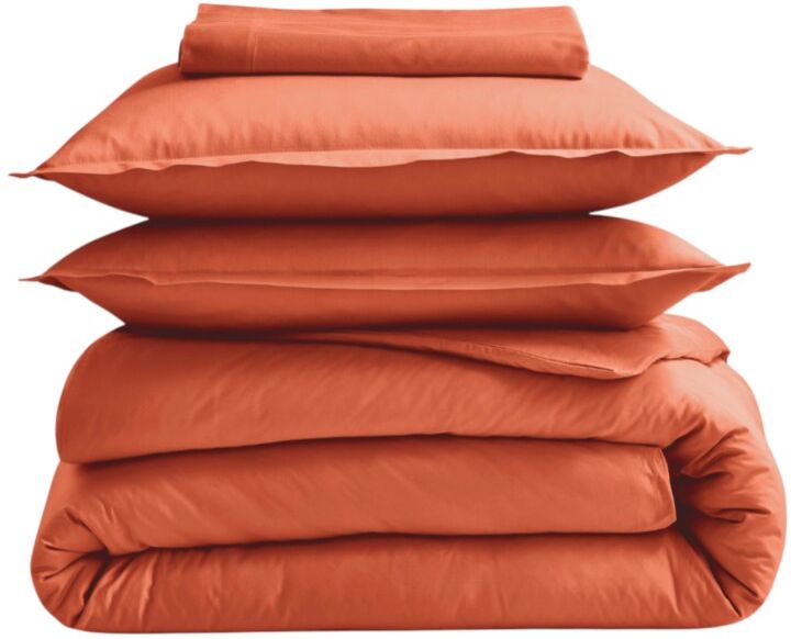Drap plat 100% coton Tradilinge CORAIL (Couleur : Corail)