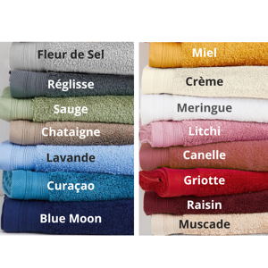 SERVIETTE DE TOILETTE Éponge Douceur 50x100cm (Couleur : Blue Moon)