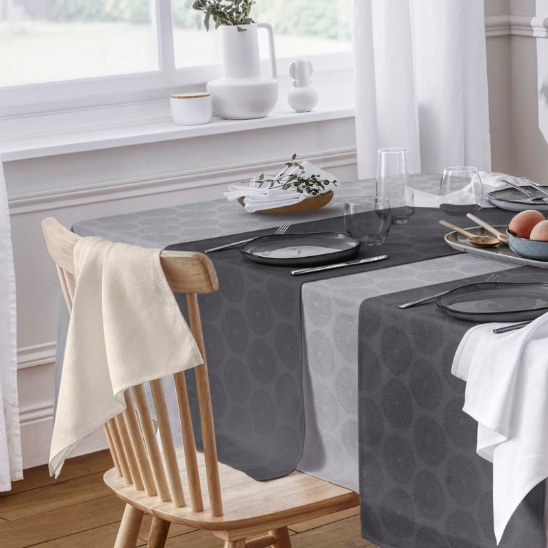 Sets et chemins de table HELIOS (Couleur : Ecru)