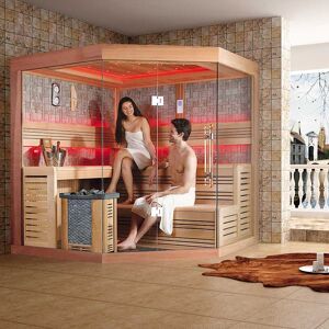 Bain et Confort Sauna de Luxe traditionnel 5 a 7 places Lumios