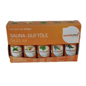 Helo Kit de 5 senteurs sauna (menthe - eucalyptus - orange - epicea - melisse)