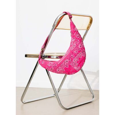 Promod Sac croissant bandana Femme Rose Unique - Publicité Promod Sac croissant bandana Femme Rose Unique - Publicité