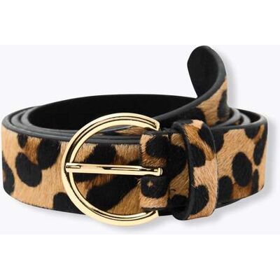 Promod Ceinture en cuir motif léopard Imprimé multicolore L - Publicité Promod Ceinture en cuir motif léopard Imprimé multicolore L - Publicité