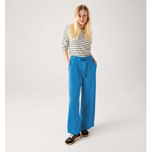 Promod Pantalon large et fluide Femme Bleu 46