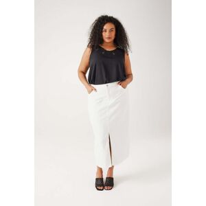 Promod Jupe jean Femme Blanc 36