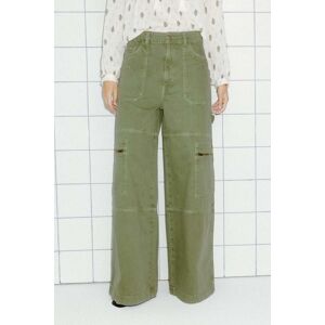 Promod Pantalon large cargo Femme Kaki 34