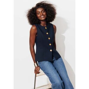 Promod Veste sans manches Femme Marine 34 - Publicité Promod Veste sans manches Femme Marine 34 - Publicité