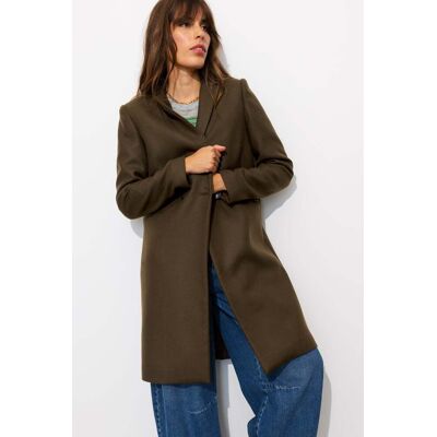 Promod GISELE Manteau en laine Femme Kaki 48 - Publicité Promod GISELE Manteau en laine Femme Kaki 48 - Publicité