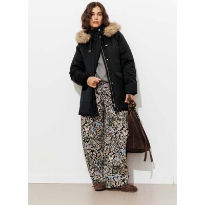 Promod Parka chaude à capuche Femme Noir 36 - Publicité Promod Parka chaude à capuche Femme Noir 36 - Publicité