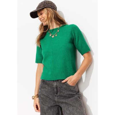 Promod Pull manches courtes Femme Vert clair XL - Publicité Promod Pull manches courtes Femme Vert clair XL - Publicité