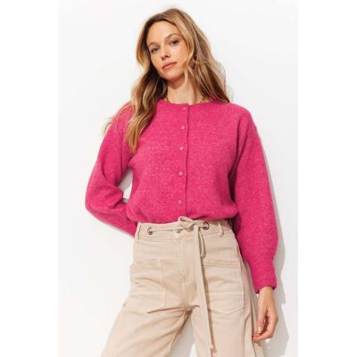 Promod Cardigan enrichi en laine Rose fuchsia XXL - Publicité Promod Cardigan enrichi en laine Rose fuchsia XXL - Publicité