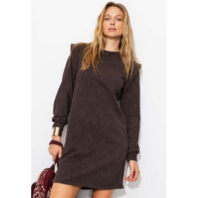 Promod Robe sweat-shirt Femme Marron XL - Publicité Promod Robe sweat-shirt Femme Marron XL - Publicité