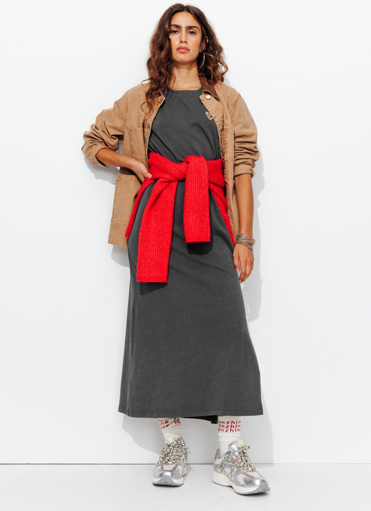 Robe t-shirt coeur léopard Gris XL - Promod - Modalova