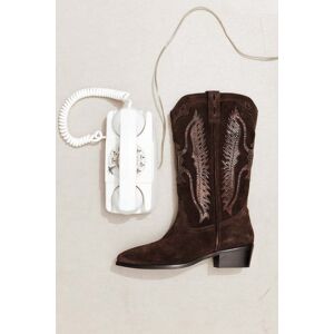 Promod Bottes western en cuir Femme Marron 36 - Publicité Promod Bottes western en cuir Femme Marron 36 - Publicité