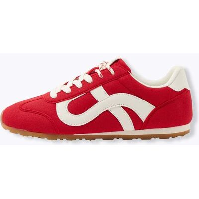 Promod Baskets effet nubuck Femme Rouge 37 - Publicité Promod Baskets effet nubuck Femme Rouge 37 - Publicité