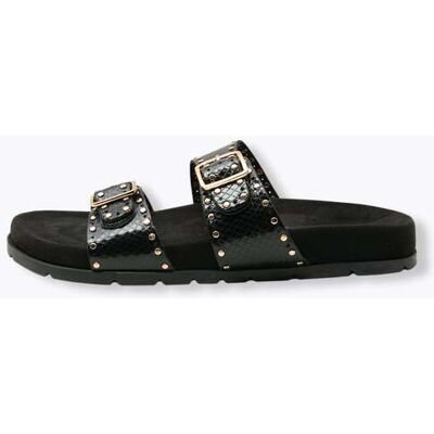 Promod Sandales cloutées en cuir Noir 41 - Publicité Promod Sandales cloutées en cuir Noir 41 - Publicité