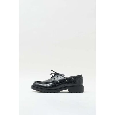 Promod Mocassin en simili croco Femme Noir 37 - Publicité Promod Mocassin en simili croco Femme Noir 37 - Publicité