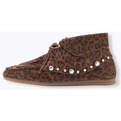 Promod Bottines léopard en cuir Femme Marron 37 - Publicité Promod Bottines léopard en cuir Femme Marron 37 - Publicité