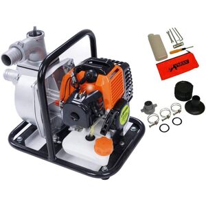 Varan Motors - TT-WP520-15B Pompe à eau thermique Motopompe Essence 2T 1.5'' 52cc 3CV 15000 L/H