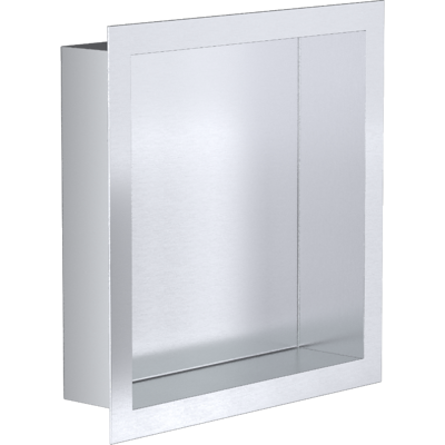 Bc-elec - NHNA303010-SS Niche de douche encastrable inox brossé 30x30x10cm avec rebord de 2cm, niche de salle de bain murale - Publicité Bc-elec - NHNA303010-SS Niche de douche encastrable inox brossé 30x30x10cm avec rebord de 2cm, niche de salle de bain murale - Publicité