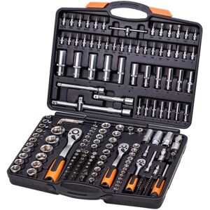 Varan Motors - VT13019 Coffret clés à cliquets 171 pièces 1/2'', 3/8'', 1/4'', jeu de douilles