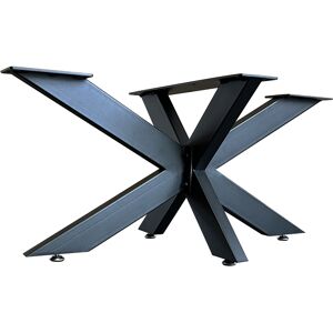 Bc-elec - 407002-B Support pied de table SPIDER en acier noir 150x78x71 Châssis de table Piétement meuble Pied en croix - Publicité Bc-elec - 407002-B Support pied de table SPIDER en acier noir 150x78x71 Châssis de table Piétement meuble Pied en croix - Publicité