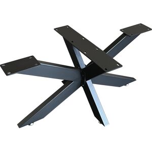 Bc-elec - 407004-B Support pied de table SPIDER en acier noir 85x85x71 Châssis de table Piétement meuble Pied en croix - Publicité Bc-elec - 407004-B Support pied de table SPIDER en acier noir 85x85x71 Châssis de table Piétement meuble Pied en croix - Publicité