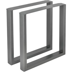 Bc-elec - HM6072-GRIS 2 Pieds de table en acier gris format rectangulaire 60x72cm, Pieds pour meubles, Pieds de table métal - Publicité Bc-elec - HM6072-GRIS 2 Pieds de table en acier gris format rectangulaire 60x72cm, Pieds pour meubles, Pieds de table métal - Publicité