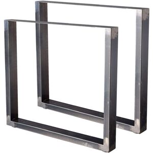 Bc-elec - HM8072-S 2 Pieds de table en acier vernis format rectangulaire 80x72cm, Pieds pour meubles, Pieds de table métal - Publicité Bc-elec - HM8072-S 2 Pieds de table en acier vernis format rectangulaire 80x72cm, Pieds pour meubles, Pieds de table métal - Publicité