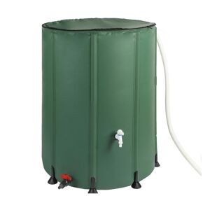 Bc-elec - BS400008 Réservoir d'eau de pluie 200 litres en PVC avec sortie pour tuyau d'arrosage, tank à eau de pluie 60x72cm