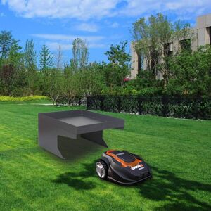 Bc-elec - HMGL01 Abri pour robot tondeuse en acier galvanisé avec espace décoratif Garage Carport Toit Protection extérieure 60x70x36cm - Publicité Bc-elec - HMGL01 Abri pour robot tondeuse en acier galvanisé avec espace décoratif Garage Carport Toit Protection extérieure 60x70x36cm - Publicité