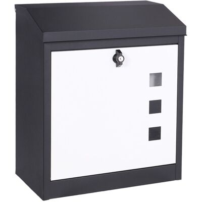 Bc-elec - HPB905 Boîte aux lettres sécurisée XXL, Boîte à petits colis 53x43.5x26cm en acier galvanisé anthracite et blanc - Publicité Bc-elec - HPB905 Boîte aux lettres sécurisée XXL, Boîte à petits colis 53x43.5x26cm en acier galvanisé anthracite et blanc - Publicité