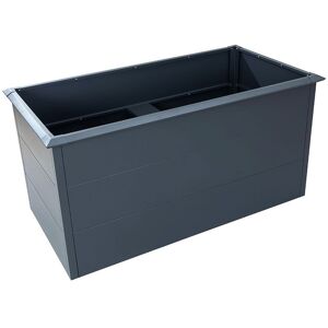 Bc-elec - SHWRB004 Bac potager surélevé jardinière en acier galvanisé poudré 150x75x77cm – Anthracite, rebord anti limaces - Publicité Bc-elec - SHWRB004 Bac potager surélevé jardinière en acier galvanisé poudré 150x75x77cm – Anthracite, rebord anti limaces - Publicité