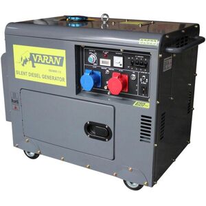 Varan Motors - 92623-ATS Générateur électrique Diesel insonorisé Groupe électrogène 5kVA 400V et 230V + ATS - Publicité Varan Motors - 92623-ATS Générateur électrique Diesel insonorisé Groupe électrogène 5kVA 400V et 230V + ATS - Publicité