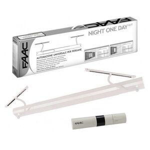 Kit Motorisation volets battants FAAC Night One Day SENSO Blanc (radio)