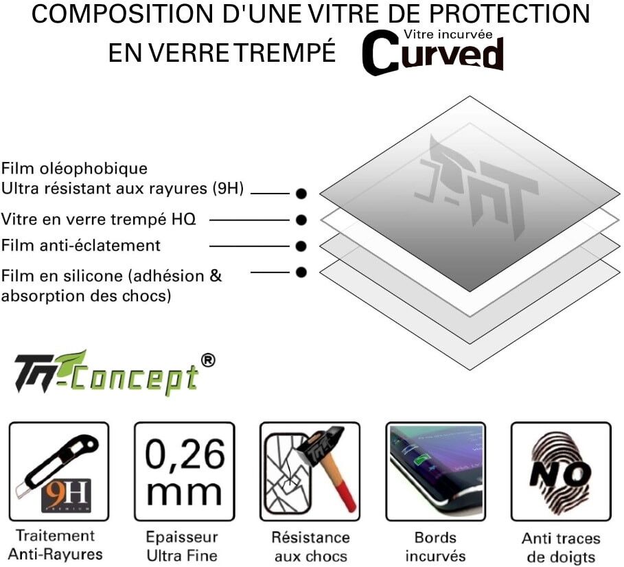 Huawei Honor 5C - Vitre de Protection Crystal - TM Concept Huawei Honor 5C - Vitre de Protection Crystal - TM Concept