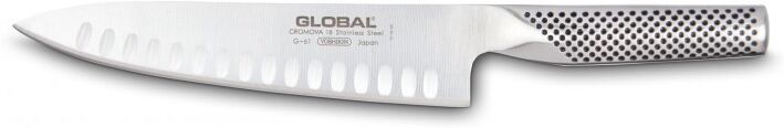 Global Couteau de cuisine 20 cm (lame alvéolée) G61 Global Couteau de cuisine 20 cm (lame alvéolée) G61