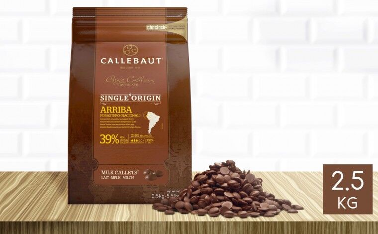 Callebaut Chocolat au lait Arriba 39% pistoles 2,5 kg