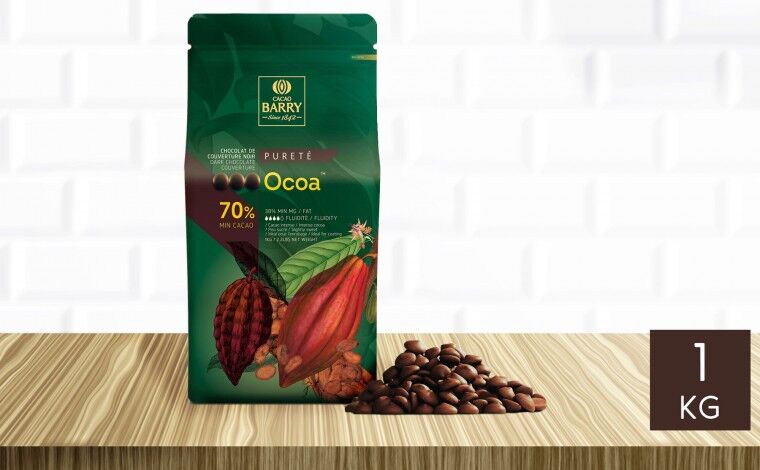 Cacao Barry Chocolat noir Ocoa 70% pistoles 1 kg Cacao Barry Chocolat noir Ocoa 70% pistoles 1 kg