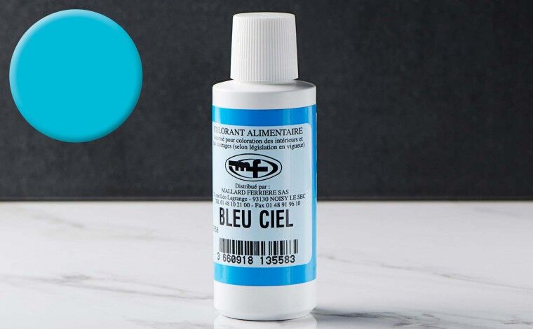 Mallard ferrière Colorant alimentaire liquide Bleu ciel 100ml Mallard ferrière Colorant alimentaire liquide Bleu ciel 100ml