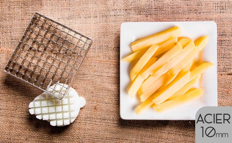 Tellier Kit couteau acier et poussoir (10x10 mm) pour coupe-frites Tellier Kit couteau acier et poussoir (10x10 mm) pour coupe-frites