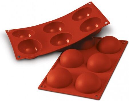 Silikomart Moule silicone 6 demi sphères Ø 7cm Silikomart Moule silicone 6 demi sphères Ø 7cm