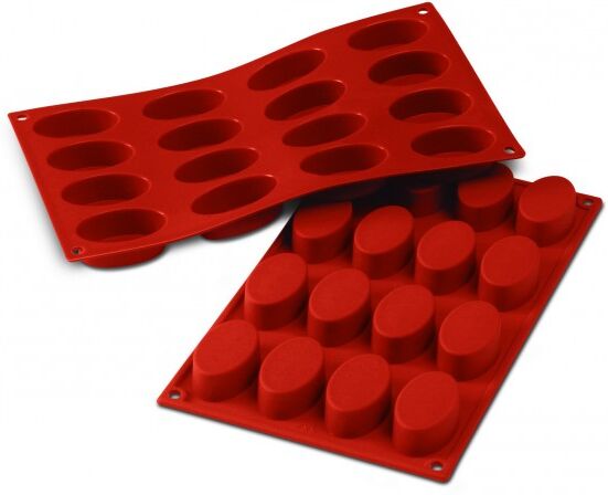 Silikomart Moule silicone 16 petits fours ovales Silikomart Moule silicone 16 petits fours ovales