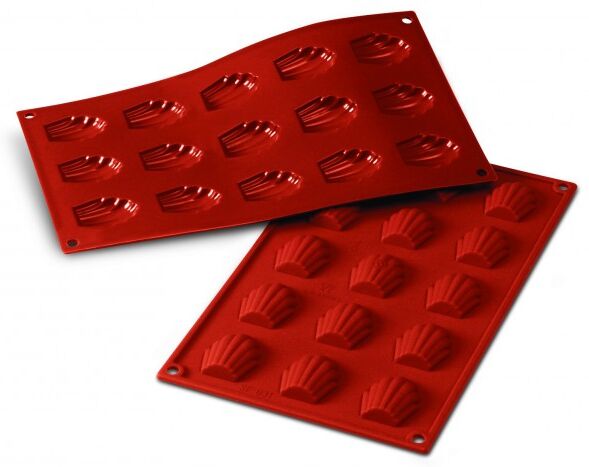Silikomart Moule silicone 15 mini-madeleines Silikomart Moule silicone 15 mini-madeleines