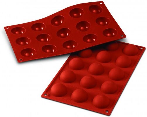 Silikomart Moule silicone 15 demi sphères Silikomart Moule silicone 15 demi sphères